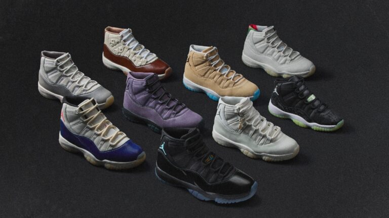 jordan kỷ niệm 30 năm ra mắt air jordan 11 với chín phiên bản epic