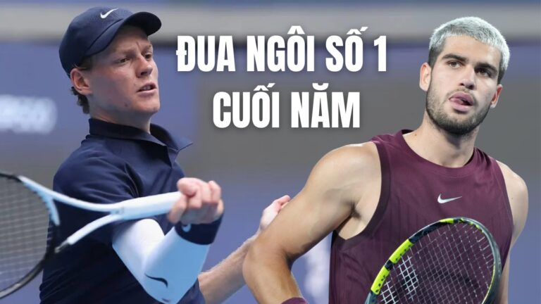 bảng xếp hạng tennis 2025: alcaraz và sinner đua số 1