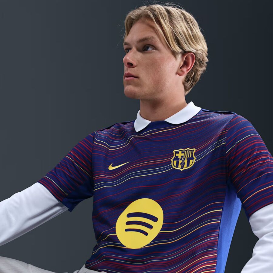 áo nike f.c. barcelona academy pro home 'deep royal blue' hj7142-456