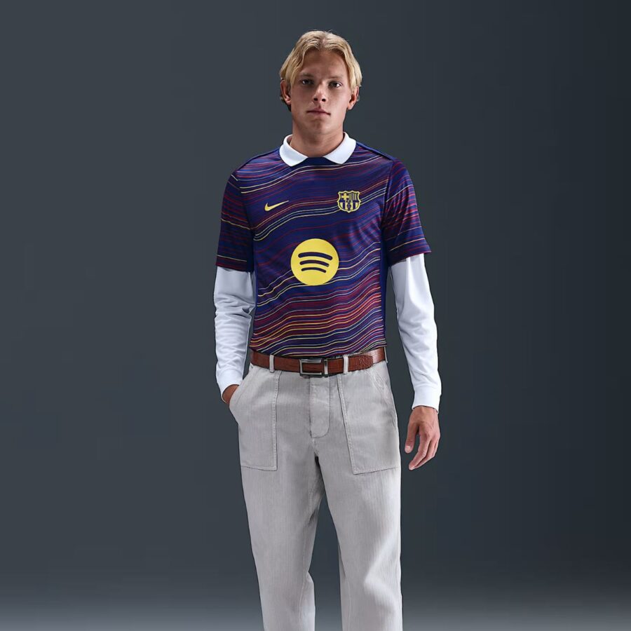 áo nike f.c. barcelona academy pro home 'deep royal blue' hj7142-456