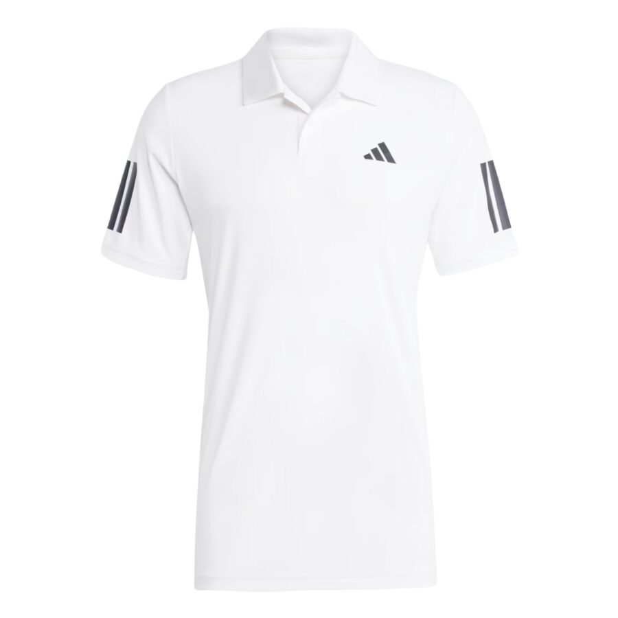 áo polo tennis/pickleball adidas 3 sọc tennis club nam 'white' je0412