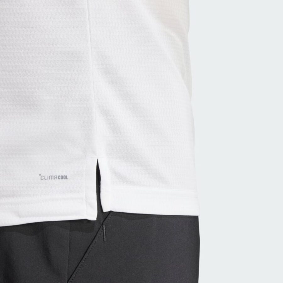 áo polo tennis/pickleball adidas climacool nam 'white' jd8643