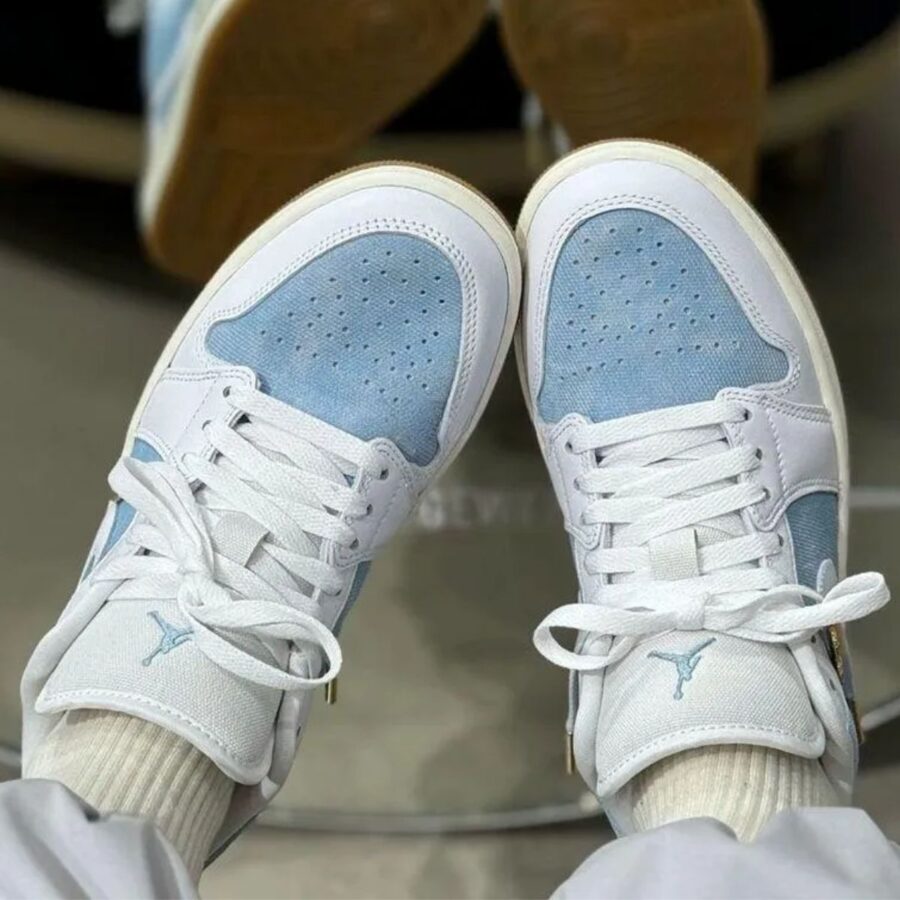giày air jordan 1 low se 'worn blue' hq2004-400