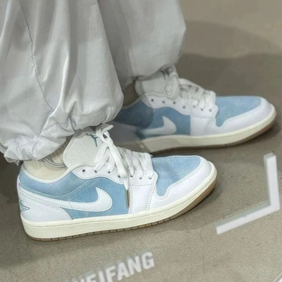 giày air jordan 1 low se 'worn blue' hq2004-400
