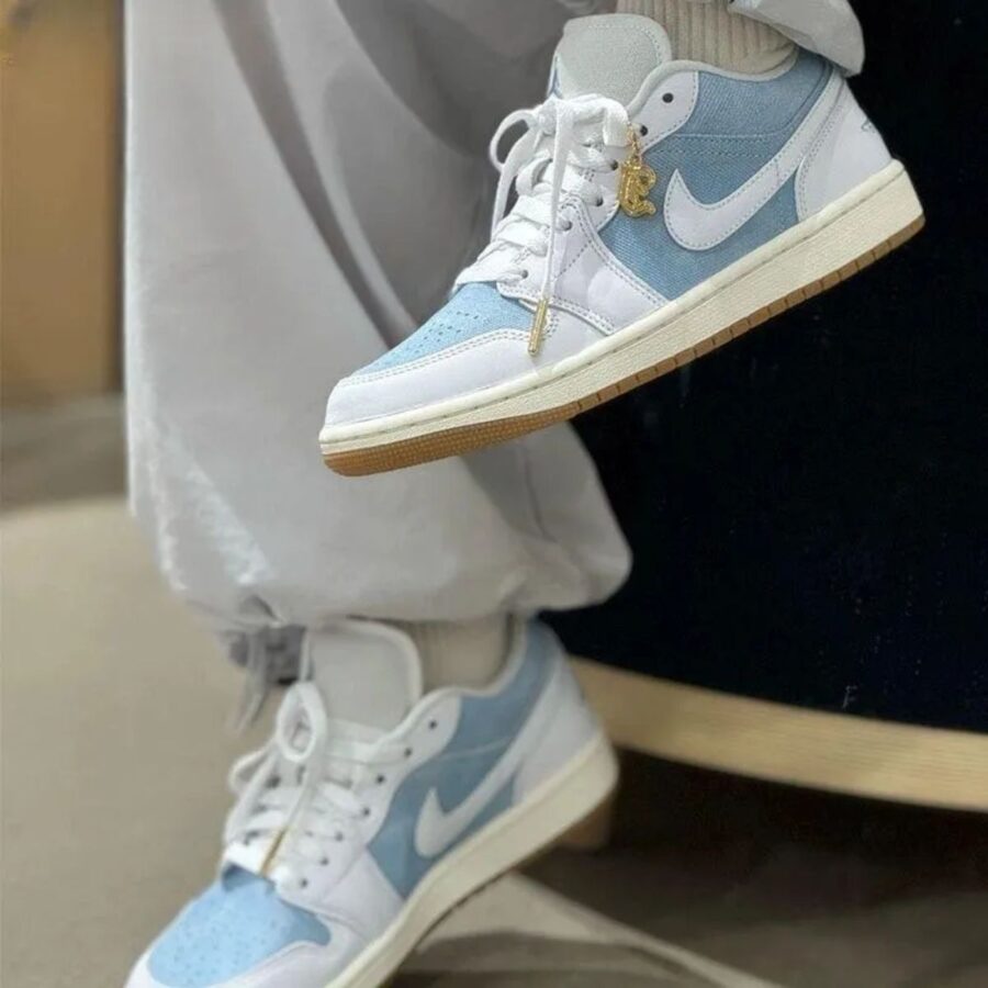 giày air jordan 1 low se 'worn blue' hq2004-400