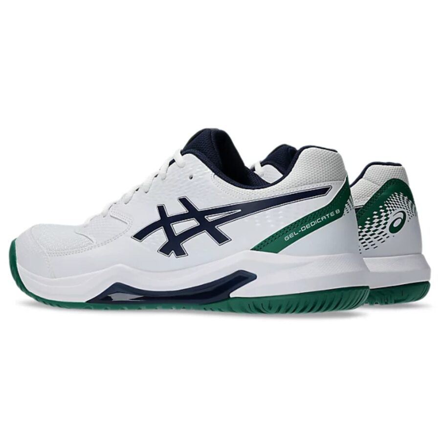 giày asics gel dedicate 8 'white/midnight' 1041a408-105