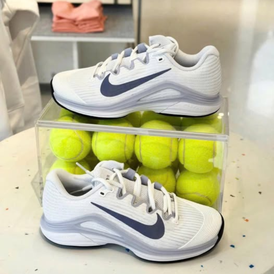 giày nike court air zoom vapor 12 hc 'white world indigo ghost' fv5554-102