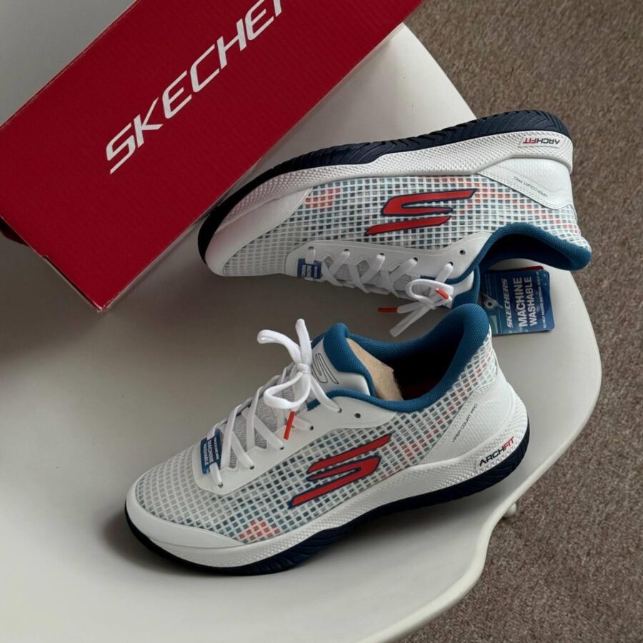 giày skechers viper court pro ‘white’ 246069c-wtq