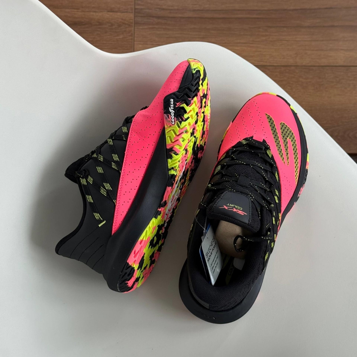 giày skechers viper court rally ''corail multi'' 246110c-crmt (3) giày skechers viper court rally ''corail multi'' 246110c-crmt