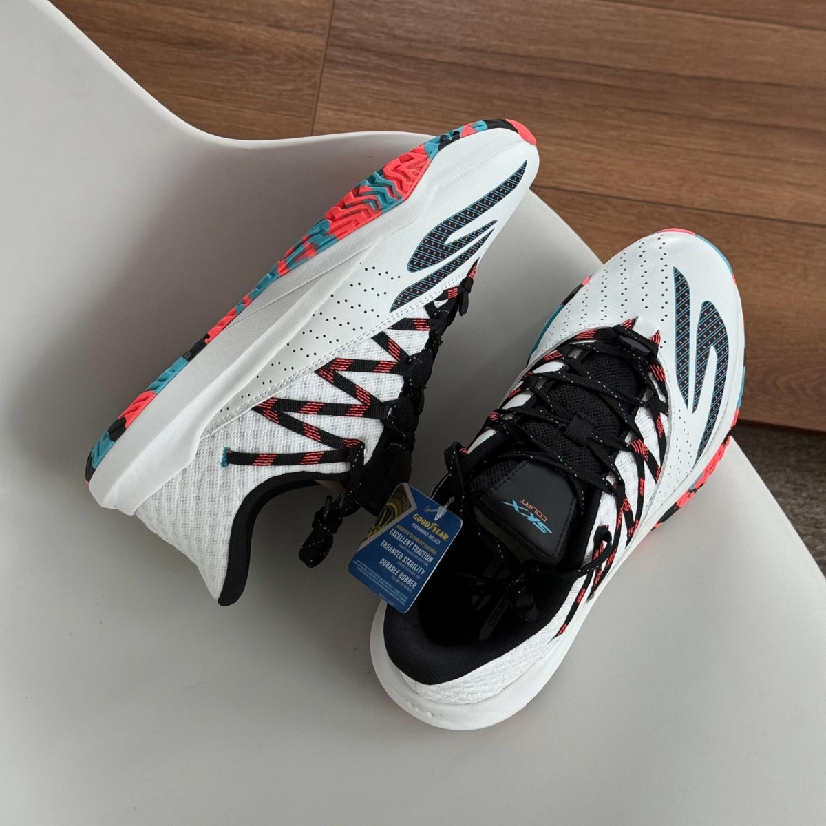 giày skechers viper court rally ''white light blue'' 172110c_wplb (6) giày skechers viper court rally ''white light blue'' 172110c/wplb