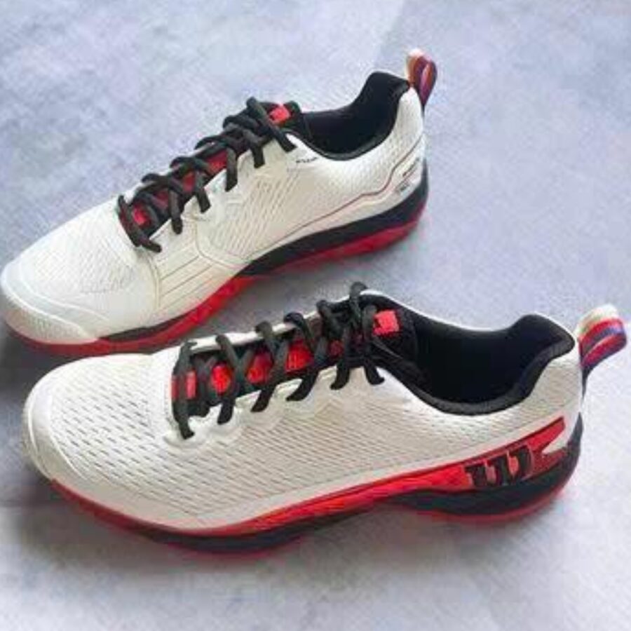 giày tennis/pickleball wilson rush pro 4.5 uso 'red black' wrs336670