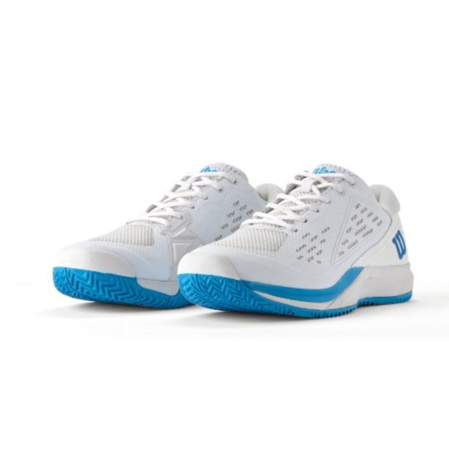 giày tennis/pickleball wilson rush pro ace 'white atomic blue' wrs335900
