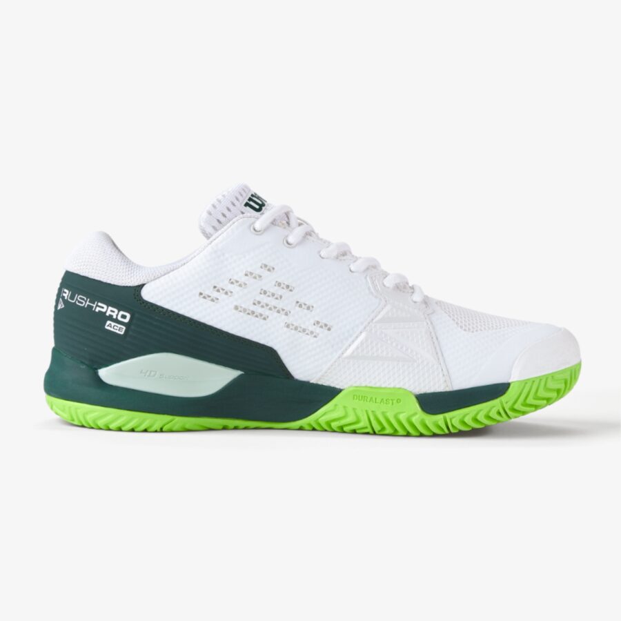 giày tennis/pickleball wilson rush pro ace 'white green' wrs331900