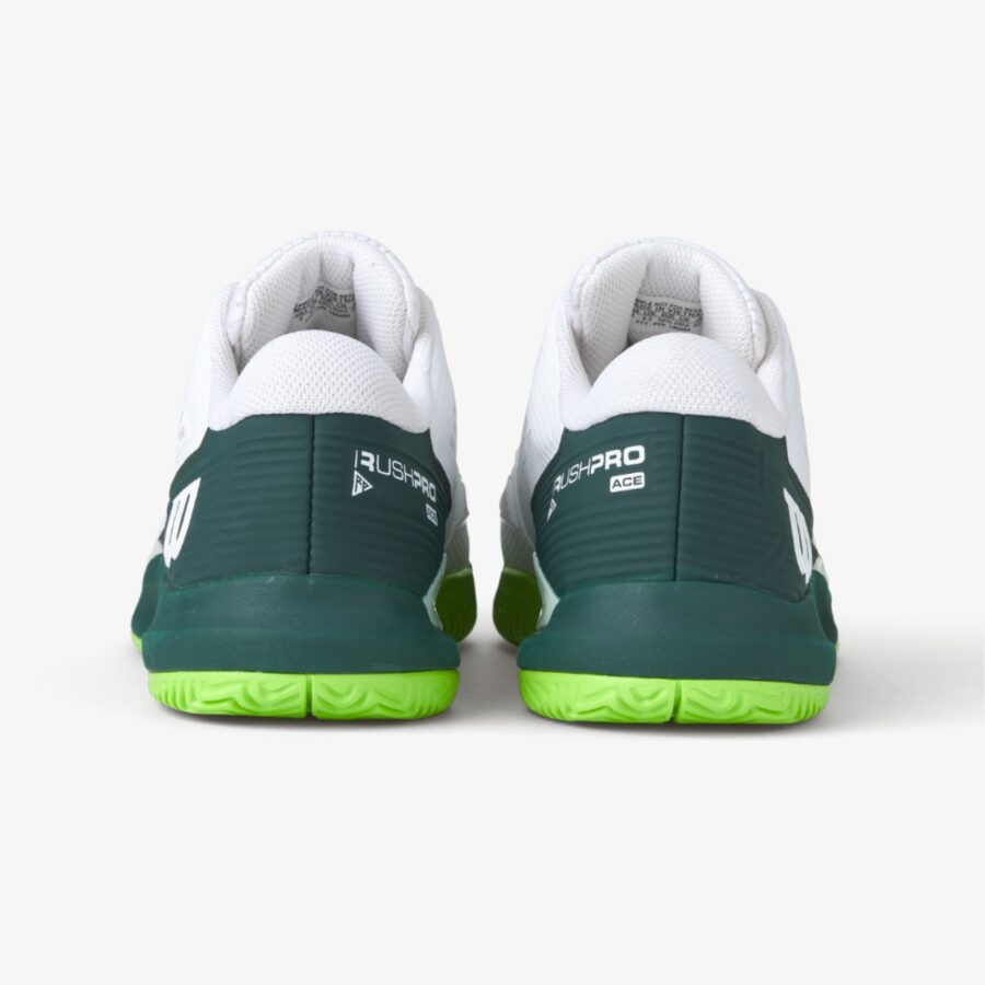 giày tennis/pickleball wilson rush pro ace 'white green' wrs331900