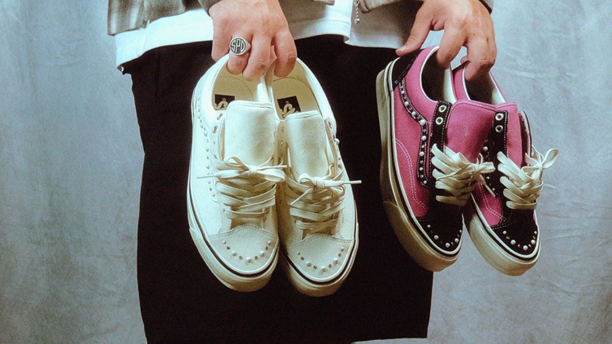 vans old skools: bộ sưu tập pearlized pack hồng trắng