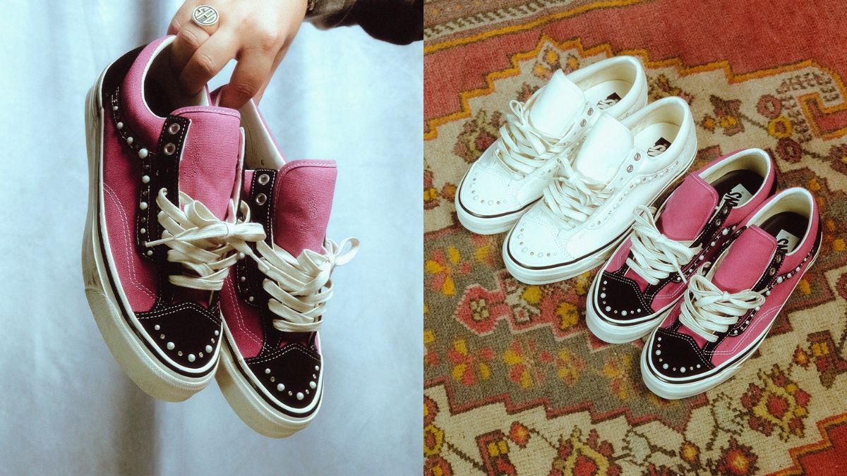 vans old skools: bộ sưu tập pearlized pack hồng trắng