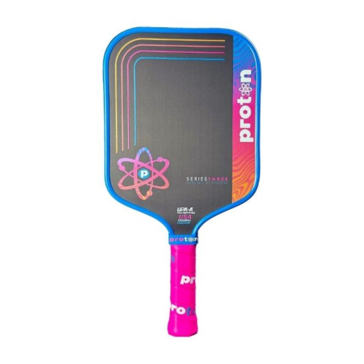 4 vợt pickleball proton series 3 flamingo 'viền xanh' widebody (13-15mm)