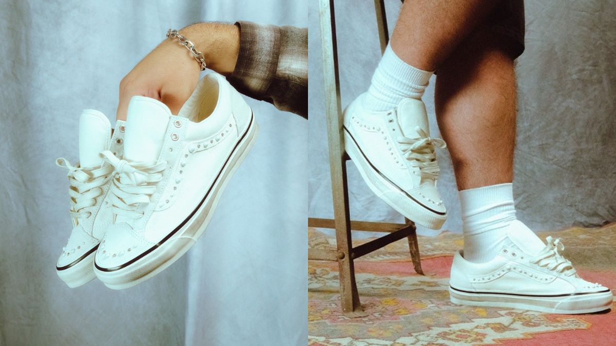 vans old skools: bộ sưu tập pearlized pack hồng trắng