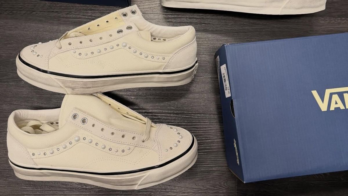 vans old skools: bộ sưu tập pearlized pack hồng trắng