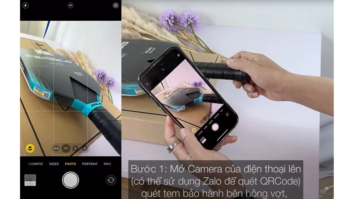 mẹo kiểm tra vợt joola chính hãng bằng điện thoại