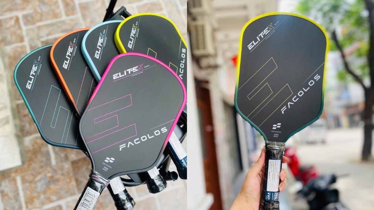 review facolos elite x: cú đấm "kiểm soát" từ anh chú pickleball