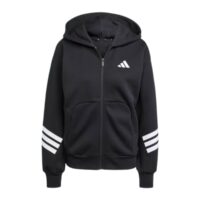 áo hoodie adidas future icons 3 sọc khoá kéo nữ 'black' je0171