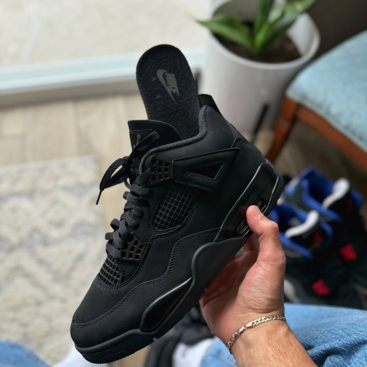 5 giày air jordan 4 'black cat' fv5029-010