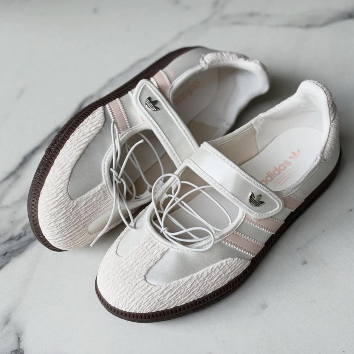 6 giày adidas samba ‘jane cloud white pink’ jr4482