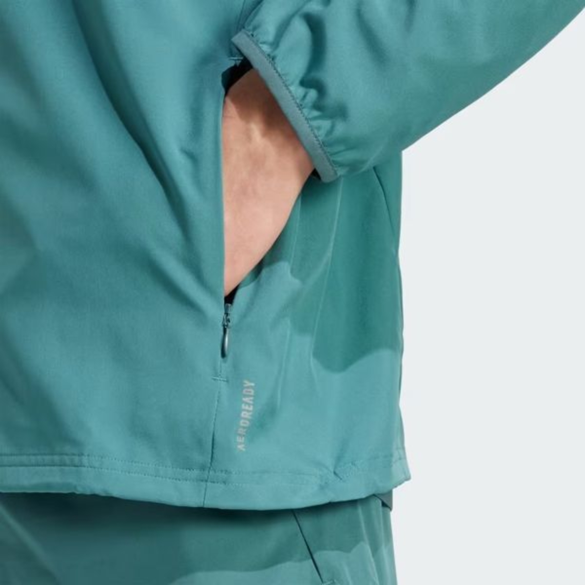 6 áo gió chạy bộ adidas run it nam 'preloved teal' jm5742