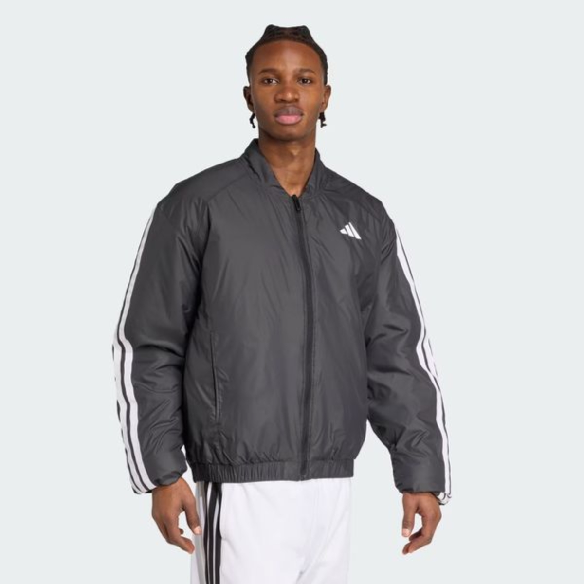 7 áo bomber phao adidas essential climawarm nam 'black' jv5172