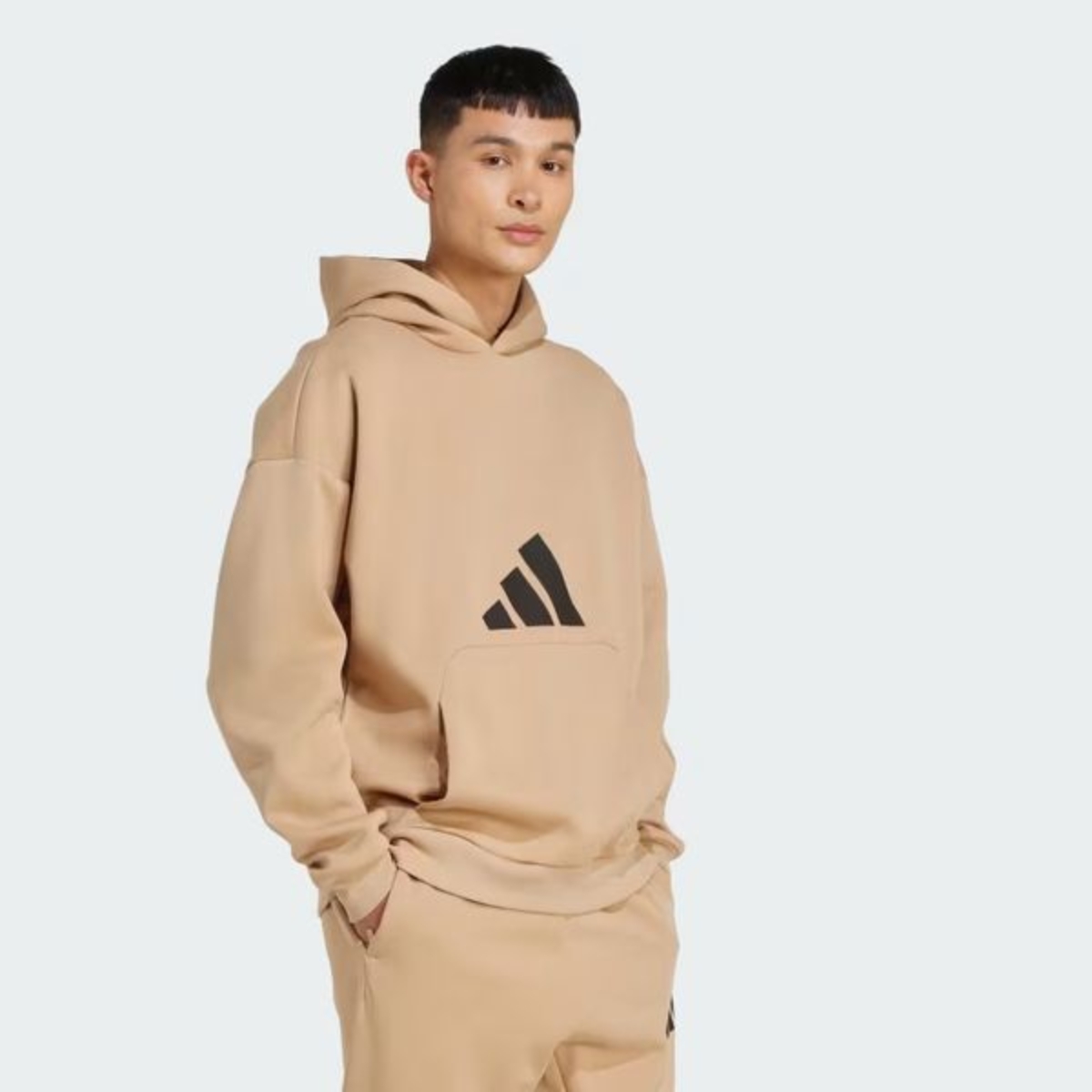 7 áo hoodie adidas future icons nam 'warm sandstone' jw7168