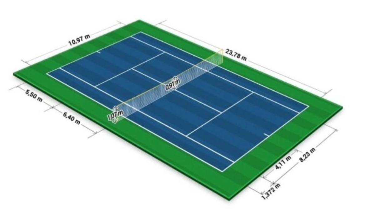 mặt sân pickleball có giống sân tennis không?