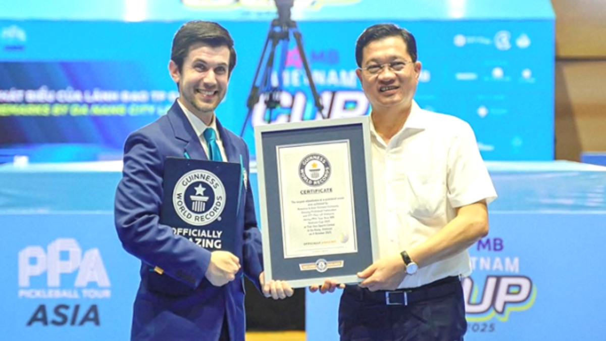 chấn động pickleball việt nam lập kỷ lục guinness thế giới