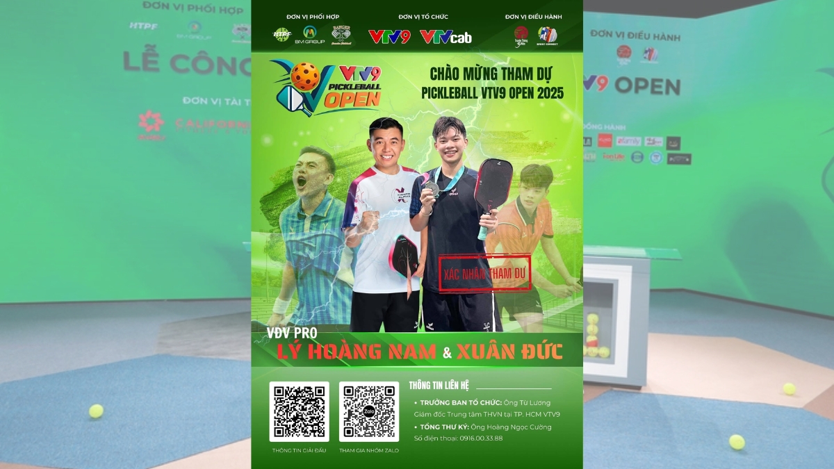 vtv9 pickleball open 2025: sự kiện đặc biệt bạn không thể bỏ lỡ