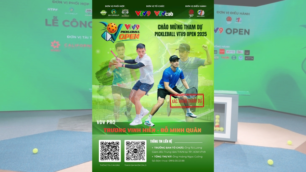vtv9 pickleball open 2025: sự kiện đặc biệt bạn không thể bỏ lỡ