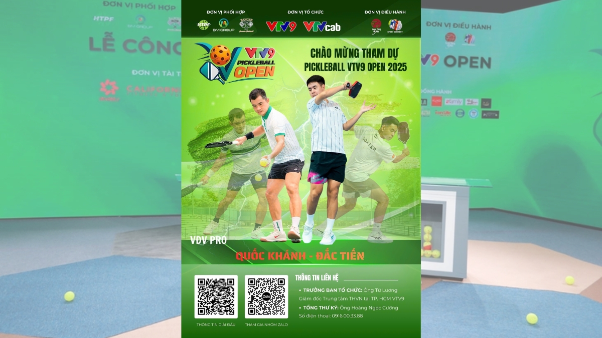 vtv9 pickleball open 2025: sự kiện đặc biệt bạn không thể bỏ lỡ