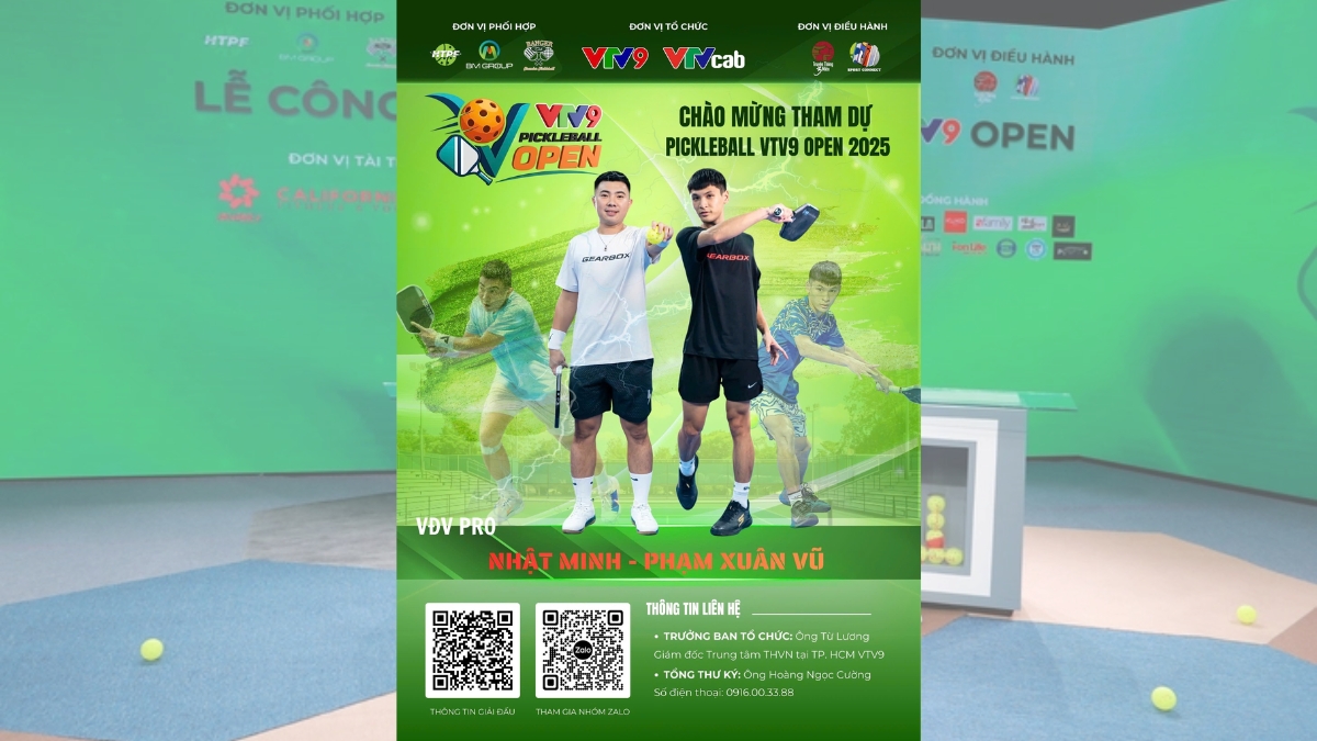 vtv9 pickleball open 2025: sự kiện đặc biệt bạn không thể bỏ lỡ
