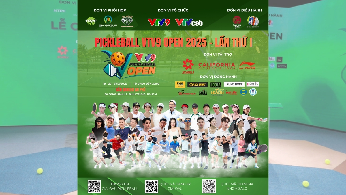 vtv9 pickleball open 2025: sự kiện đặc biệt bạn không thể bỏ lỡ