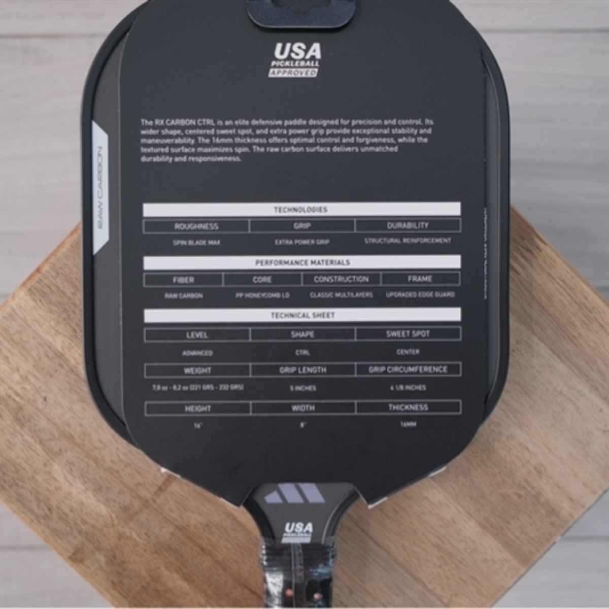 vợt pickleball adidas rx carbon ctrl 'black _ orange' jl4692 (4) vợt pickleball adidas rx carbon ctrl 'black / orange' jl4692