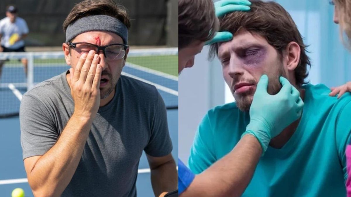 chấn thương mắt khi chơi pickleball: cảnh báo không thể lơ là