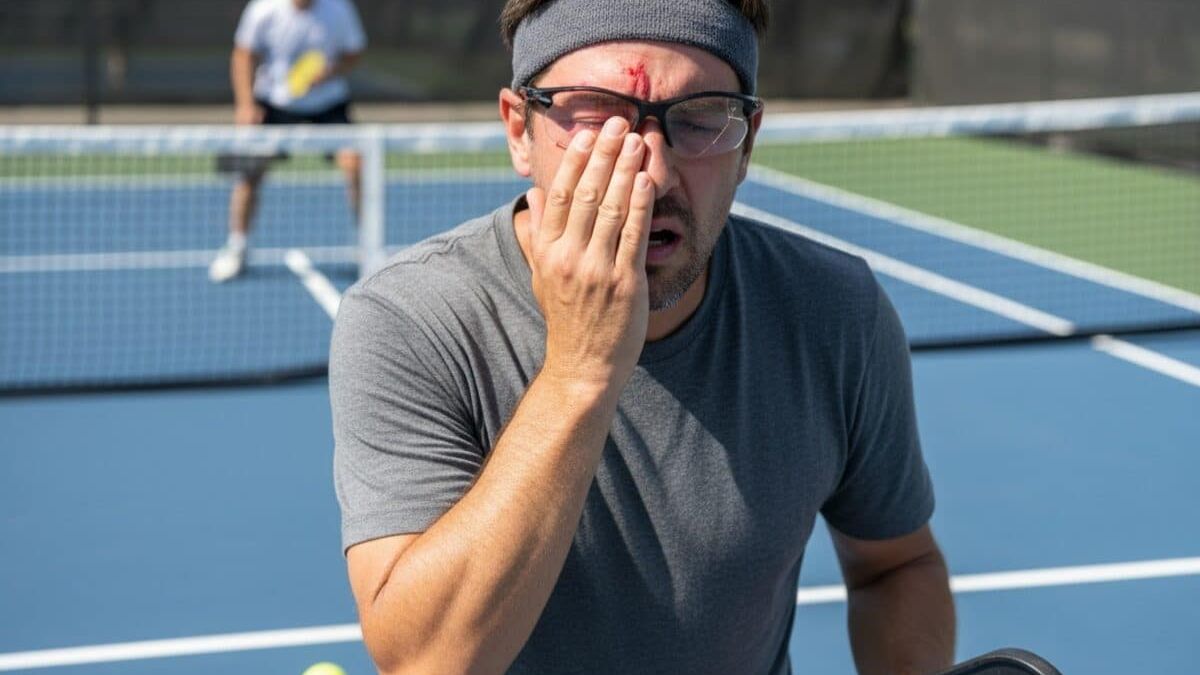chấn thương mắt khi chơi pickleball: cảnh báo không thể lơ là