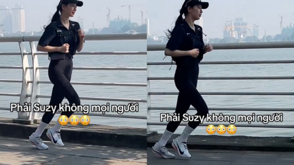 khám phá đôi giày chạy của tình đầu quốc dân suzy ở hồ tây