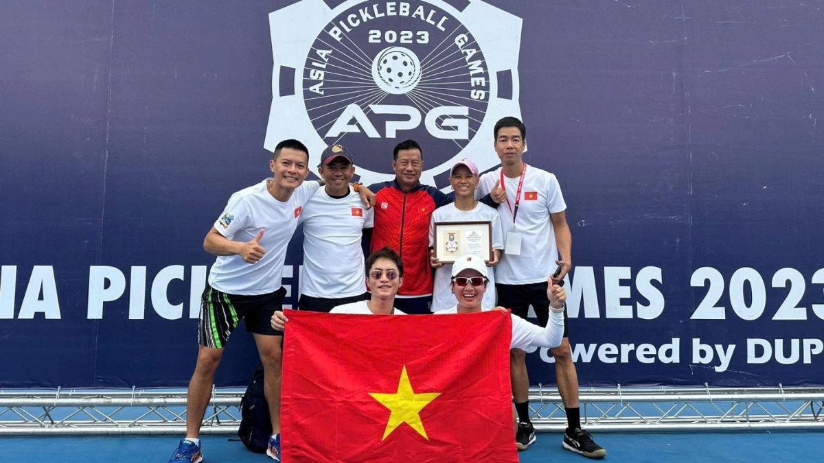 bão pickleball thi đấu tại đại hội thể thao toàn quốc 2026