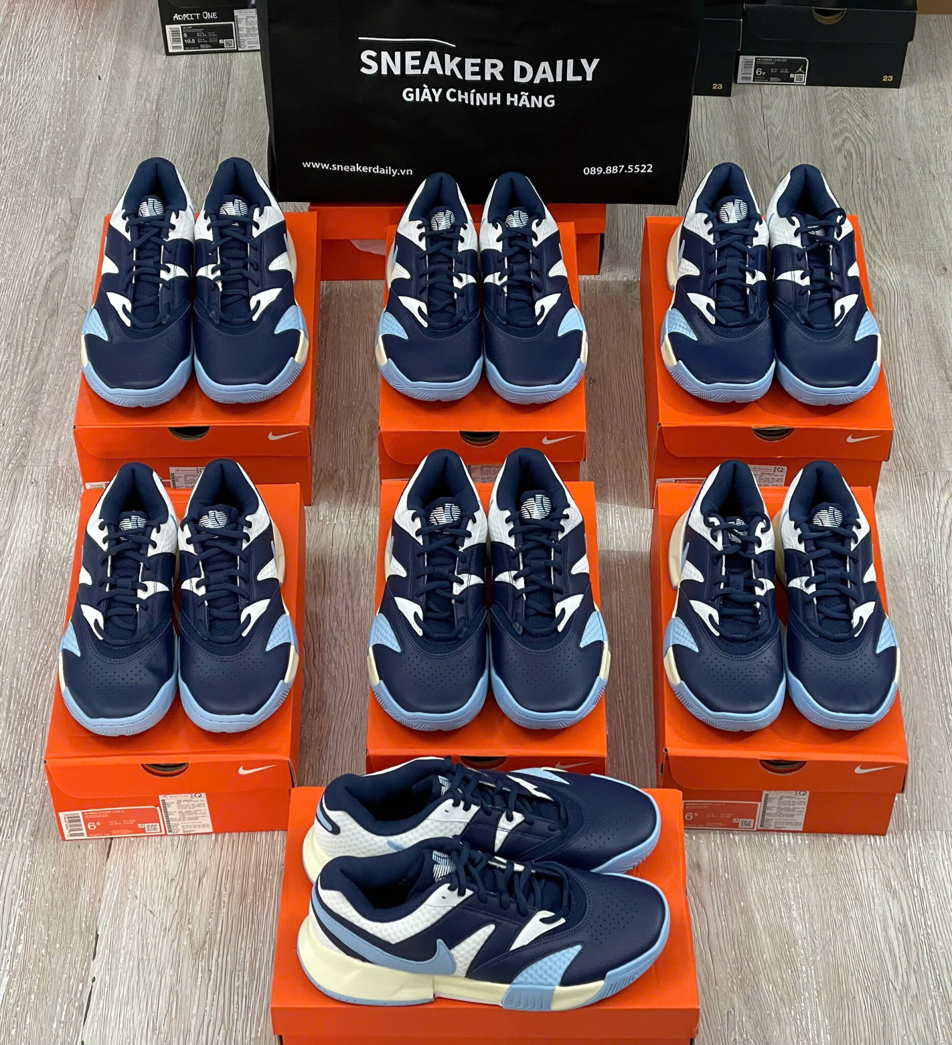 z7281240196107_e37439e5e7b5b1f975b843c28555075c giày nike court lite 4 hc 'white/midnight navy' fd6574-103