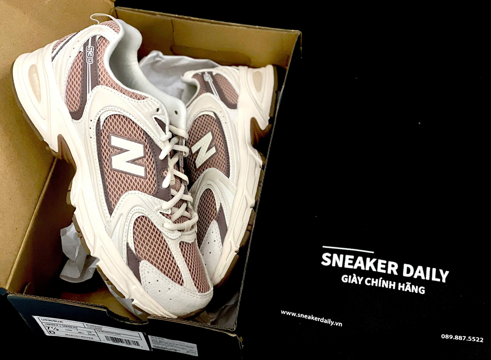 z7329943765768_df4bb94504f5aba8381e6c89e27b021d giày new balance 530 'beige brown' u530sua