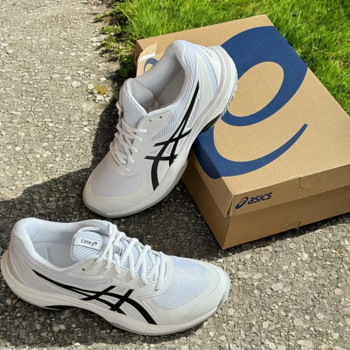 5 giày asics game ff 'white black' 1041a489-101