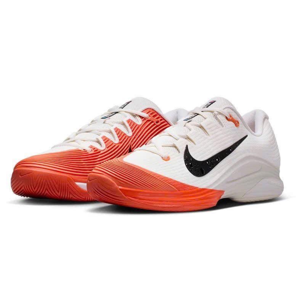 5 giày nike court air zoom vapor 12 hc ‘sail/turf orange' ib6555-100