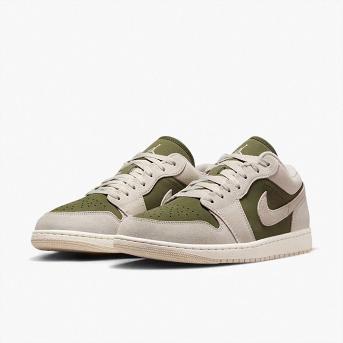 6 giày nike air jordan 1 low se ‘medium olive sail’ hv4089-201