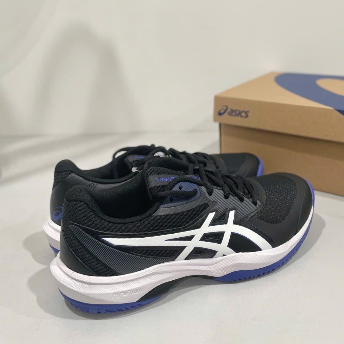 6 giày asics game ff ‘black/white’ 1041a489-001