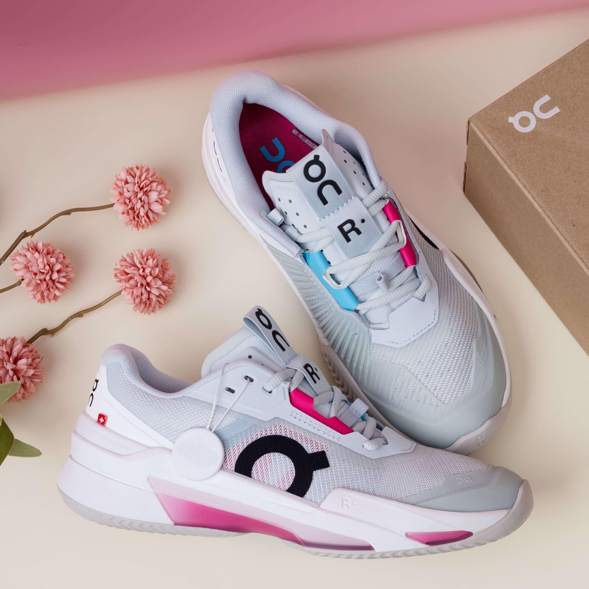 6 giày on the roger pro fire clay 'artic/pink' 3wf30593496